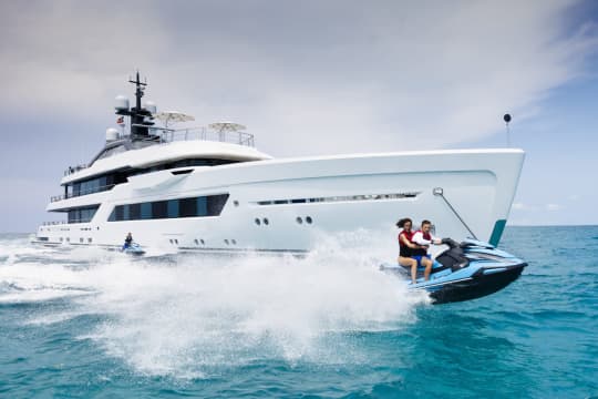 ENTOURAGE 197ft Amels luxury motor yacht - profile view