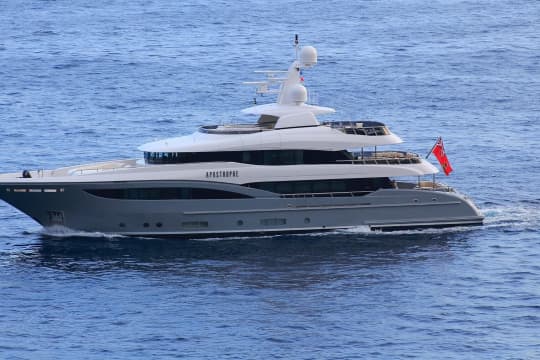 APOSTROPHE 130ft Royal Hakvoort luxury motor yacht - profile view
