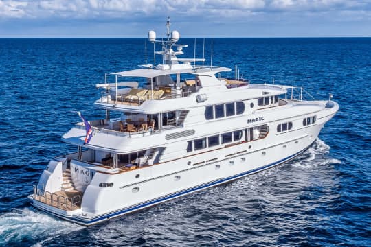 Location Update: MAGIC – 130Ft (40m) Northern Marine, 2004/2014