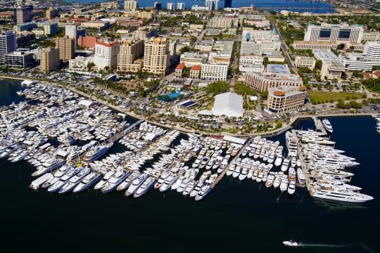 Yachts On Display At Palm Beach Boat Show 2015