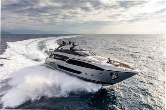MEMORIES 94ft Riva luxury motor yacht - profile view