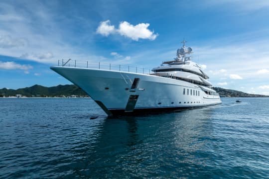 White Yacht on Blue Sea
