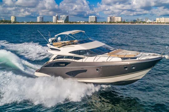 WRECKLESS 50ft Marquis luxury motor yacht - profile view