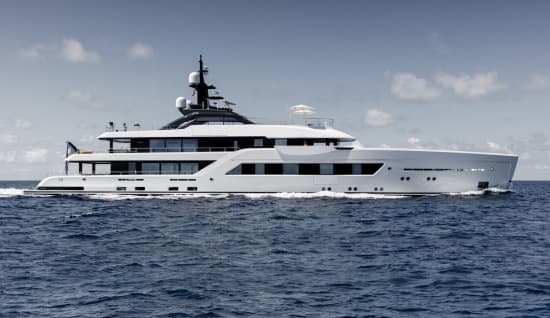 ENTOURAGE 197ft Amels luxury yacht charter - profile view