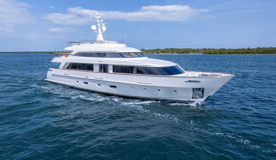 BETTY JANE 112ft Sanlorenzo luxury yacht for sale - profile view