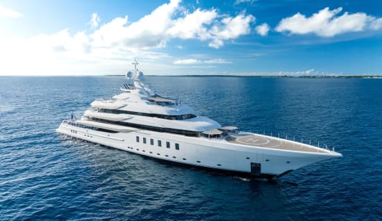 CC-SUMMER 312ft Lurssen superyacht charter - profile view
