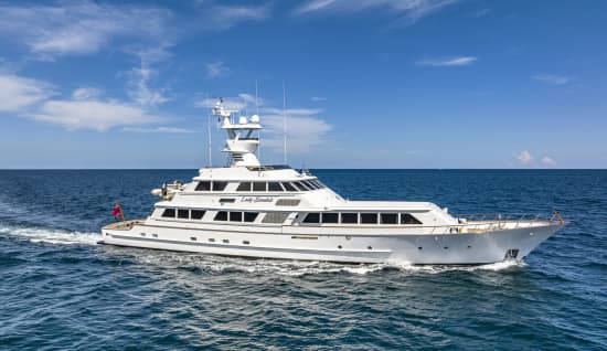 LADY SANDALS 131ft Feadship luxury yacht for sale - profile view