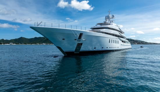 White Yacht on Blue Sea