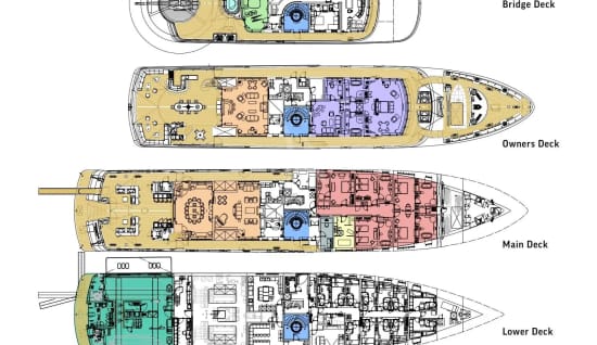 248ft Lurssen yacht HUNTRESS — exterior