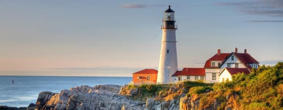 Luxury yacht charter destinations - coastal landmark