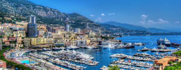 Coastal skyline - Yachts On Display In Monaco This Year