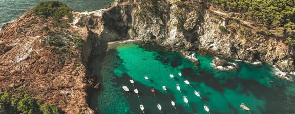Coastline aerial view - The Spanish Riviera: Your Ultimate Yachting Destination