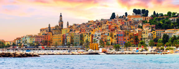 Luxury yacht charter destinations - coastal skyline