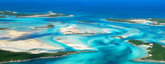 Luxury yacht charter destinations - island aerial view