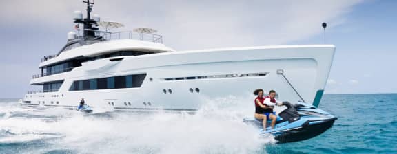 ENTOURAGE 197ft Amels luxury motor yacht - profile view