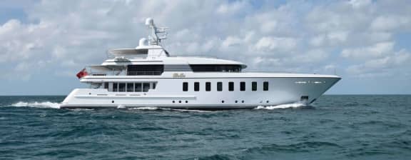 BELLA 146ft Feadship luxury motor yacht - profile view