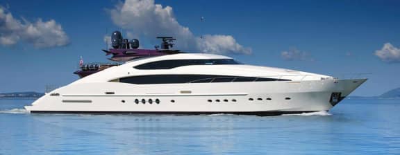 CLIFFORD II 150ft Palmer Johnson luxury motor yacht - profile view