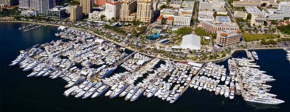 Harbor marina - On Display at the Palm Beach International Boat Show 2016