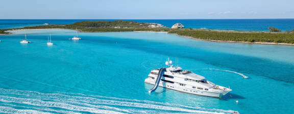 Island aerial view - Celebrating the Good Life in the Bahamas