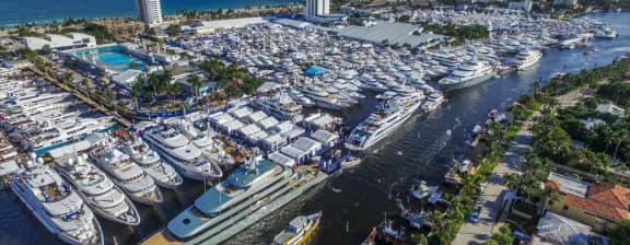Harbor marina - FLIBS Lineup - Yachts On Display & In Area