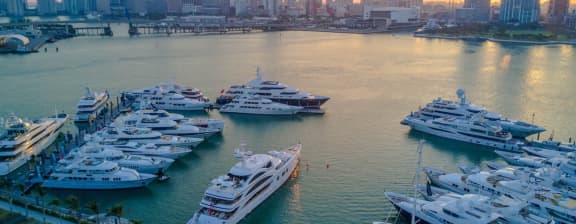 Harbor marina - Yachts On Display at SuperYacht Miami 2020