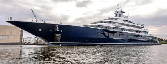 Harbor marina - 111m Lurssen TIS Launched!