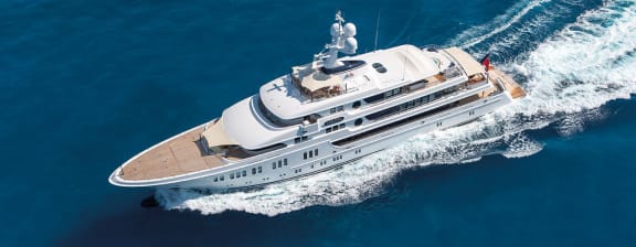 Lurssen AURORA Cruising Australia
