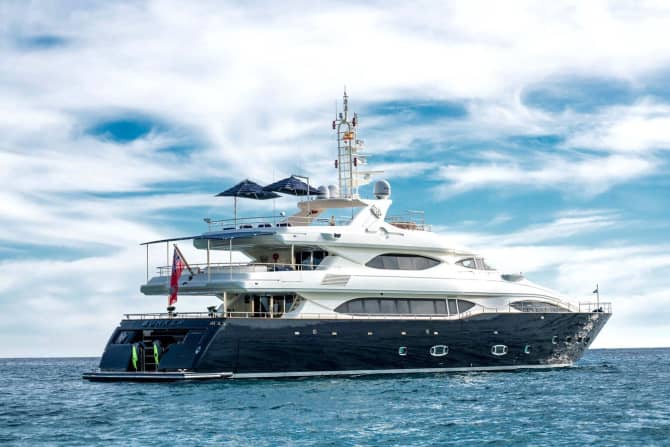 133ft CRN yacht BUNKER u2014 exterior