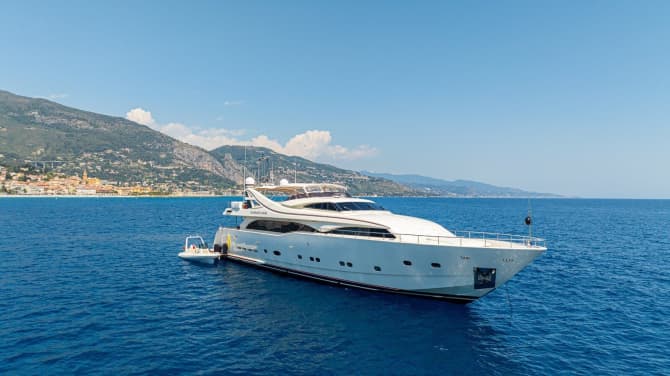 CHAMPAGNE AND CAVIAR 112ft FERRETTI CUSTOM LINE luxury yacht for sale - photo