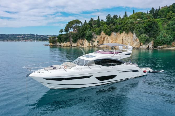 66ft Princess yacht FAR & AWAY — exterior