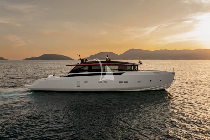 92ft Sanlorenzo yacht FORZA QUIETA — exterior