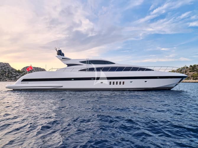 103ft Mangusta yacht WET PANTHER — exterior