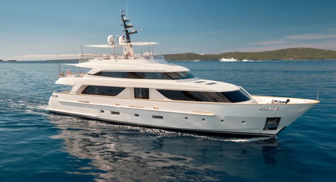 112ft Sanlorenzo yacht ZULU 3 — exterior