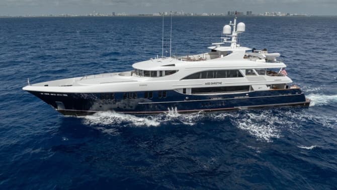 MISS CHRISTINE 157ft TRINITY luxury yacht for sale - photo