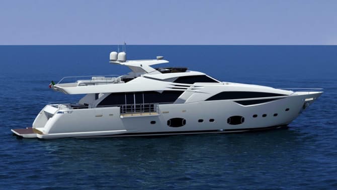 OXYGEN 100ft FERRETTI CUSTOM LINE luxury yacht for sale - photo