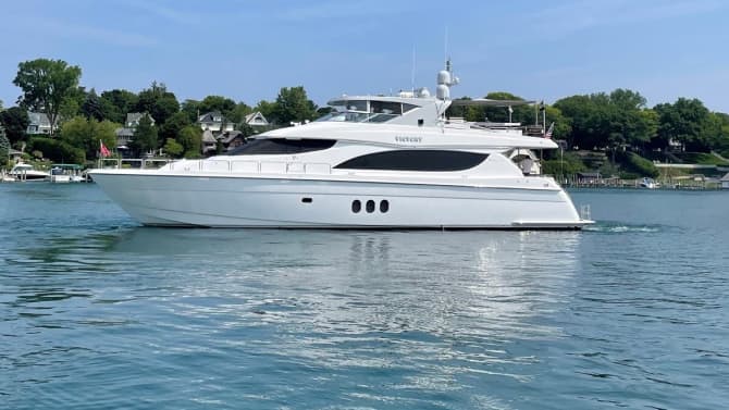 VICTORY 80ft HATTERAS luxury yacht for sale - photo