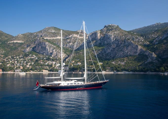 ANTARA 151ft PERINI NAVI luxury yacht for sale - profile view