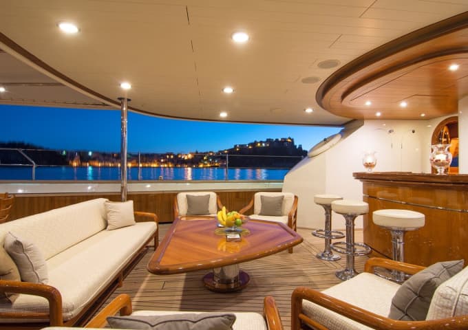 ANTARA 151ft PERINI NAVI luxury yacht for sale - profile view