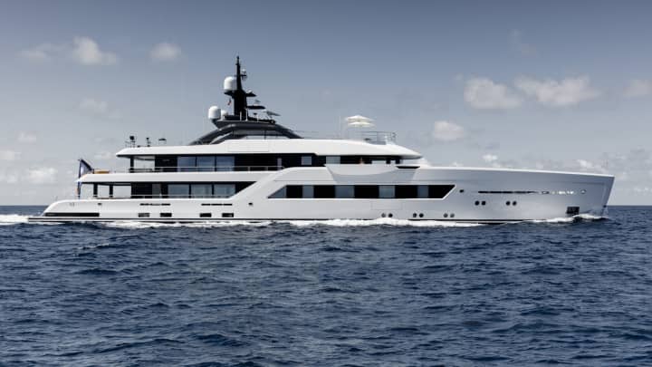 ENTOURAGE 197ft Amels luxury motor yacht - profile view