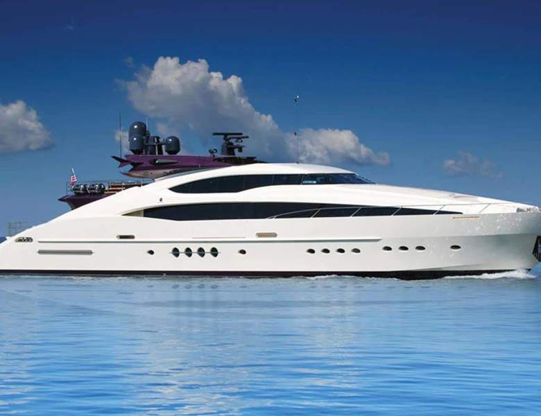 CLIFFORD II 150ft Palmer Johnson luxury motor yacht - profile view