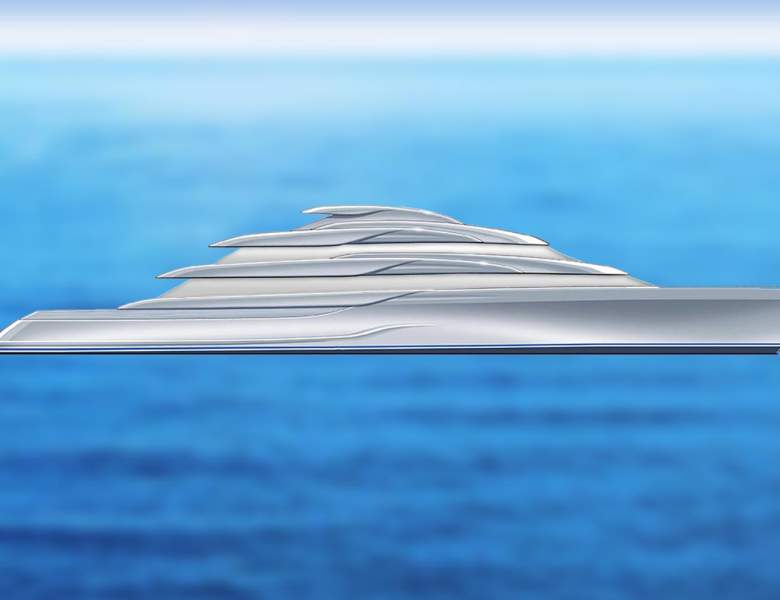 CC-SUMMER 312ft Lurssen luxury superyacht - profile view