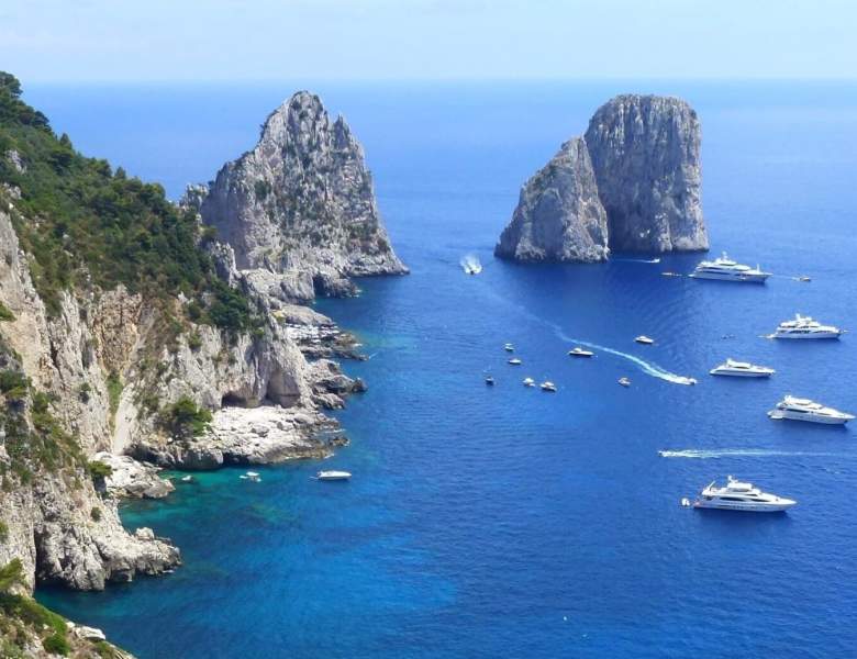 Coastline aerial view - Amalfi Yacht Charter Itinerary