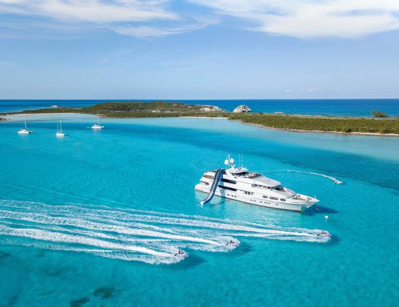 Island aerial view - Celebrating the Good Life in the Bahamas