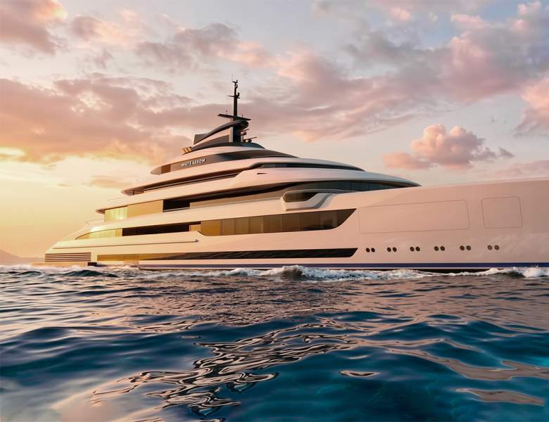 Project WHITE ARROW: A 116m Superyacht, Ready for Build