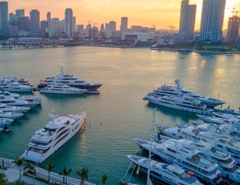 Harbor marina - Yachts On Display at SuperYacht Miami 2020