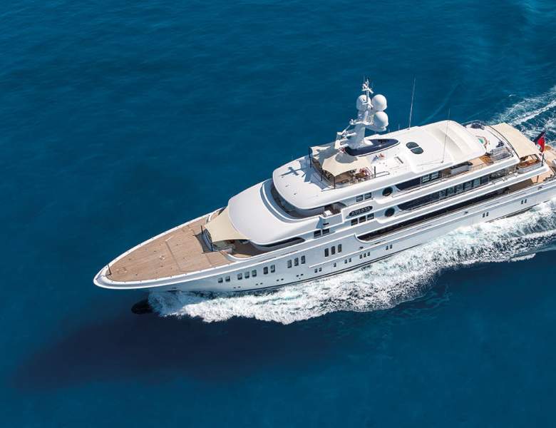 Lurssen AURORA Cruising Australia