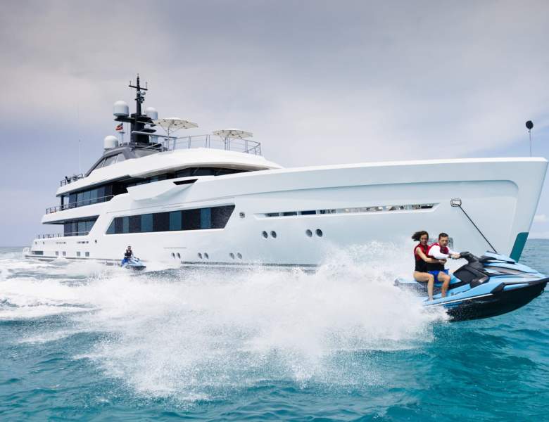 ENTOURAGE 197ft Amels luxury motor yacht - profile view